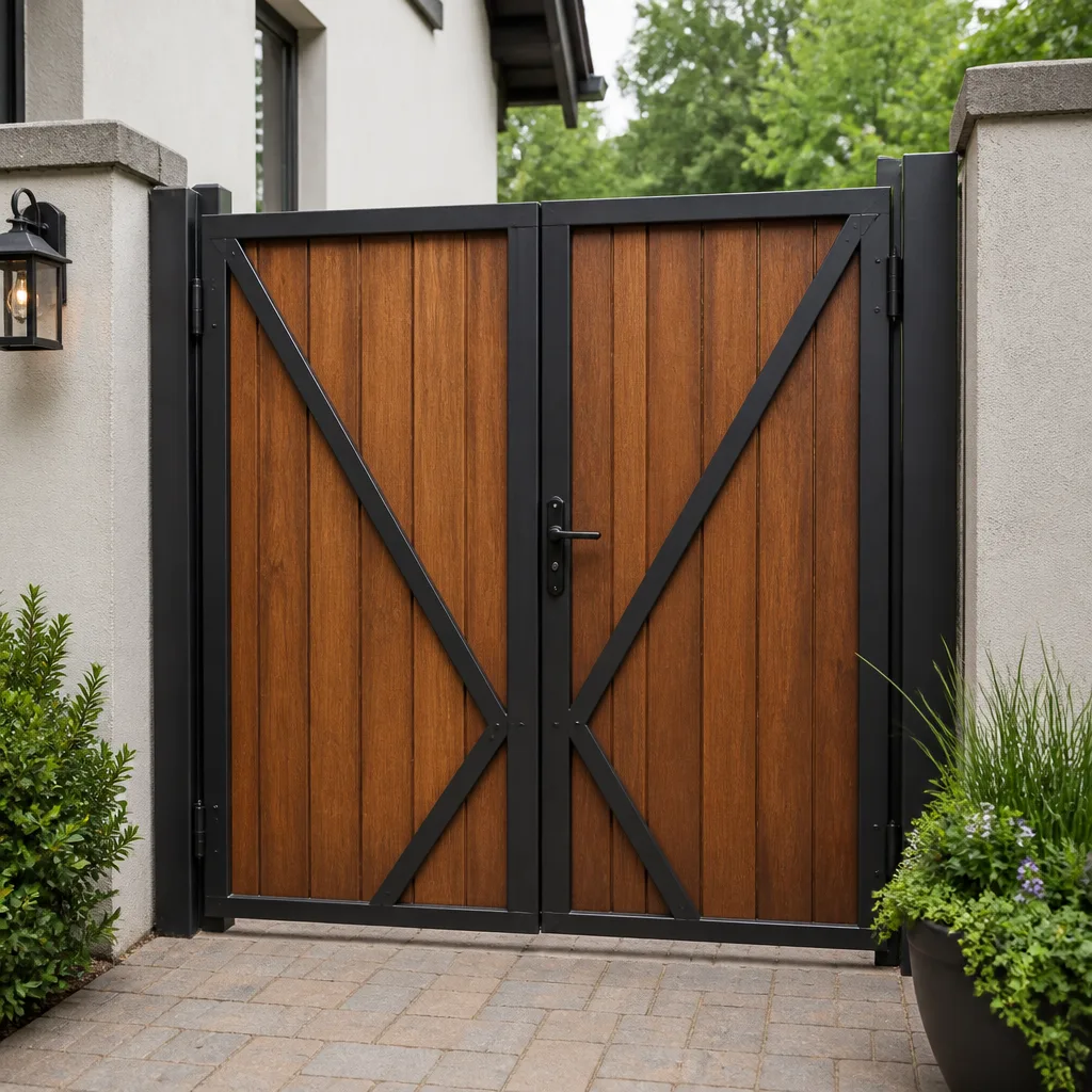 Wood & steel frame